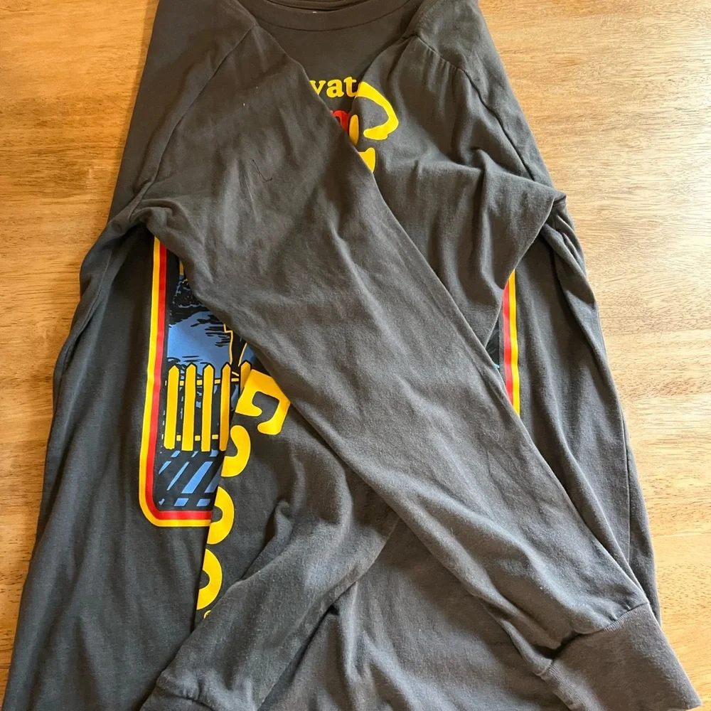 Mens Ghost Face Shirt Scream Let’s Watch Scary Movies Black size small PRE-OWNED - Picture 2 of 4